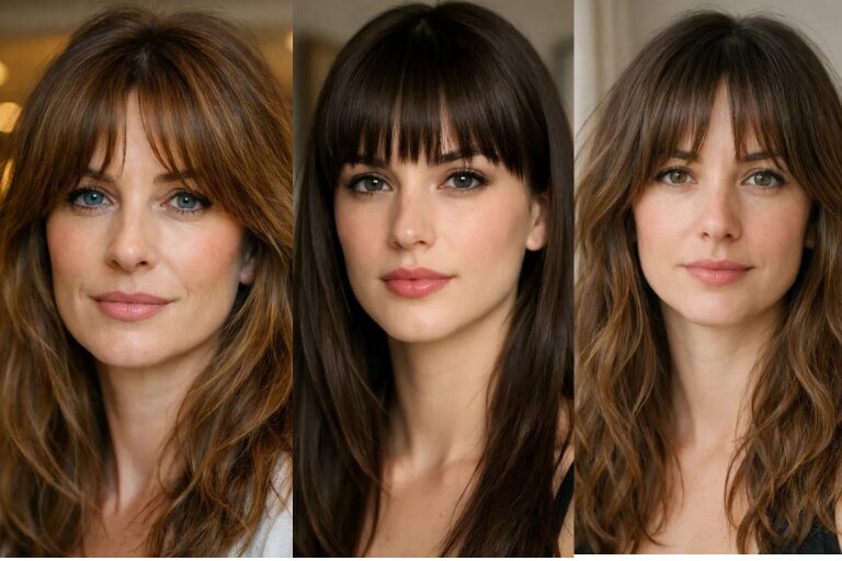 20 Bangs Hairstyles for Oval Face That Actually Frame the Face Well