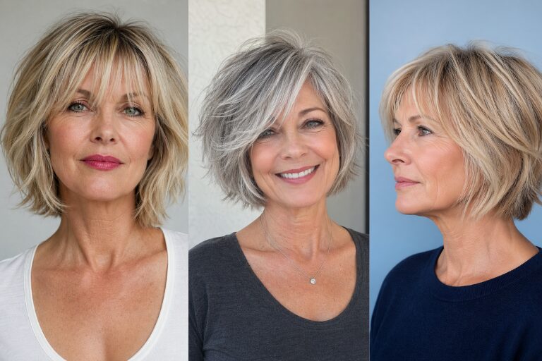 23 Layered Bob with Bangs for Women Over 50: Soft, Fresh Cuts with Shape