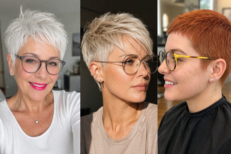 20 Short Pixie Haircuts for Women With Glasses That Look Soft and Fresh