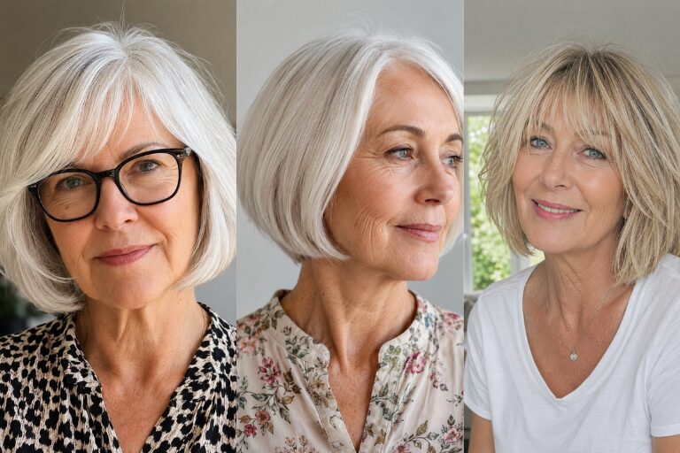 20 Bob Hairstyles for Women Over 60 That Feel are Easy to Wear