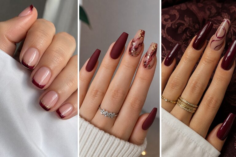30 Burgundy Nail Designs You’ll Want Saved Before Your Next Appointment