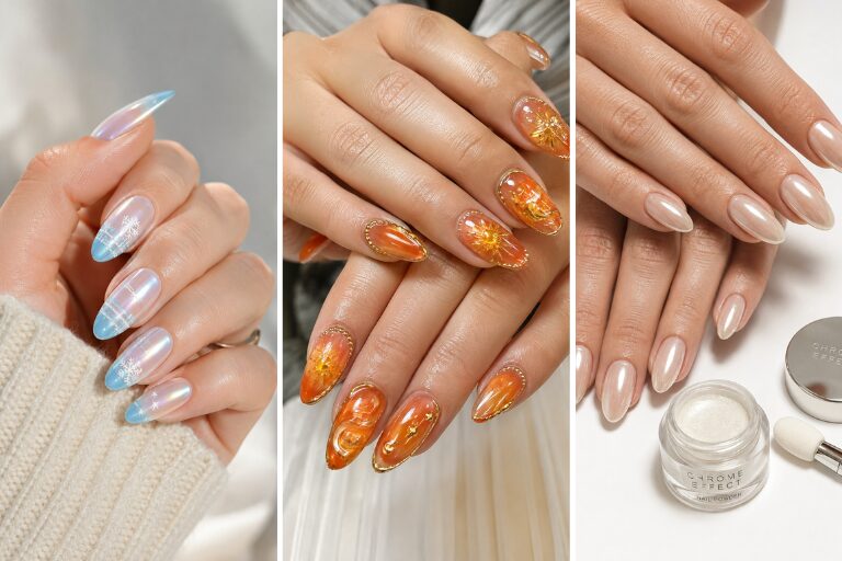Chrome Nails  Designs: 18 Shiny Manis Made for Golden Hour