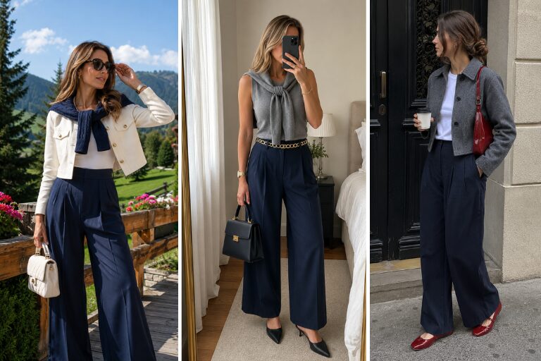 18 Navy Blue Pants Outfits for When Your Closet Needs a Little Spark