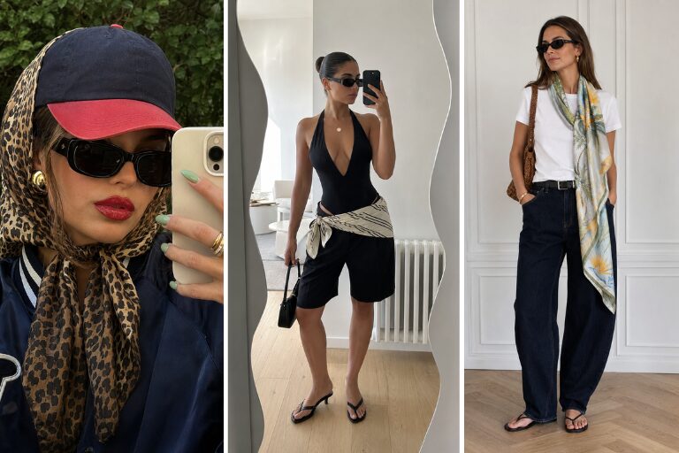19 Cool-Girl Scarf Outfits That Do All the Styling for You