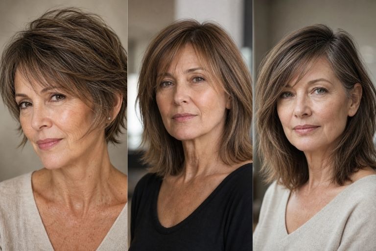21 Shaggy hairstyles for women over 50 with thin fine hair