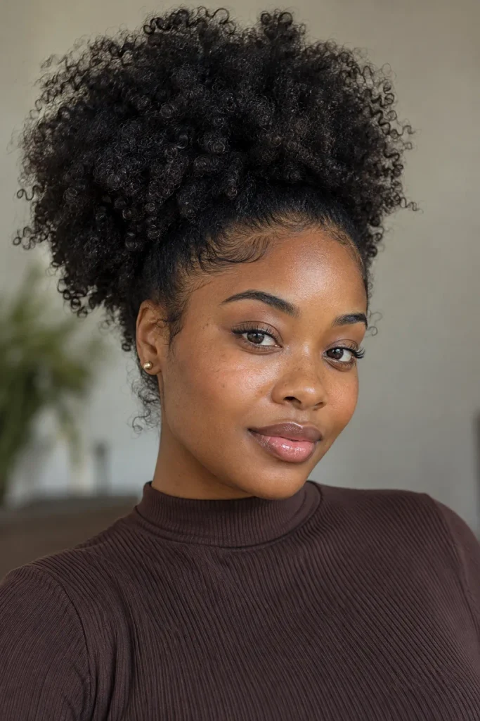 Large statement afro puff